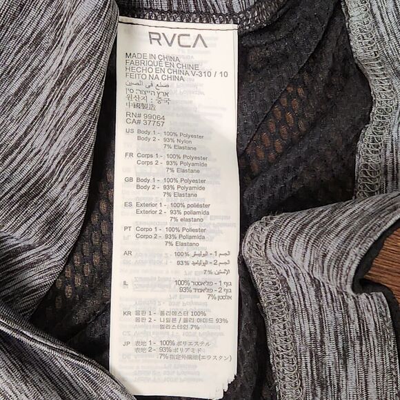 RVCA VA Muscle Workout Tank Top Women's Size Small Heather Grey NWT - Picture 5 of 8